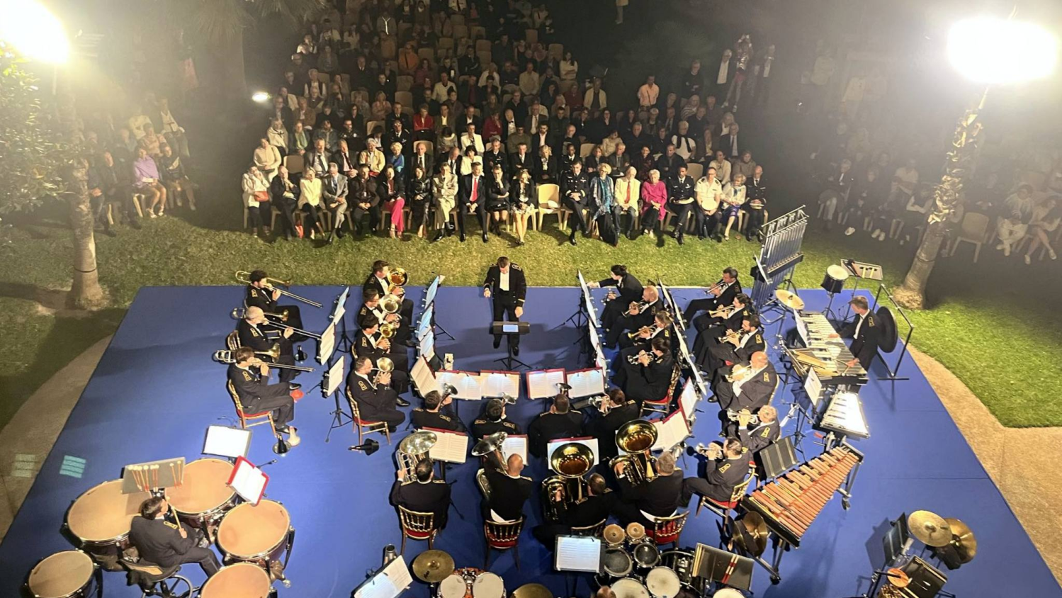 L'orchestre de  brass band de la musique de l'Armée de l'Air et de l'Espace