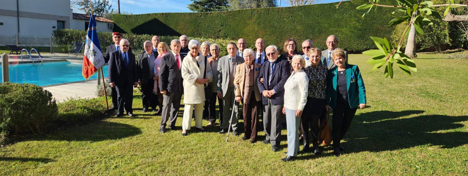 Le groupe présent lors de la réunion annuelle du comité de Grasse 